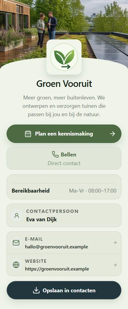Natuurlijk resultaat-template